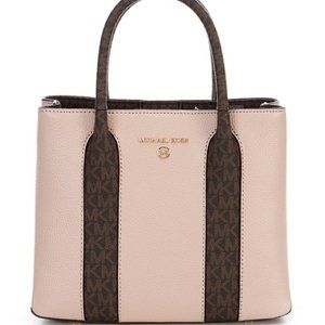 Michael Kors Soft Pink Austin Pebble Leather Large Messenger Bag